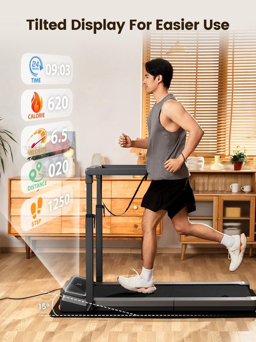 WALKINGPAD Z3 Foldable Walking Treadmill for Home Office Compact Under Desk Treadmill with EasyView Display, Shock Absorption, Fully Assembled (Z3 Hybrid+)