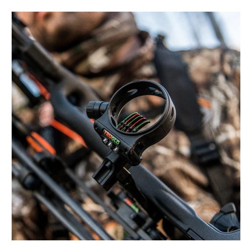 TRUGLO Storm 0.019 TFO 5 Pin Ambidextrous Black Bow Sight with Rheostat Light (TG3015B)