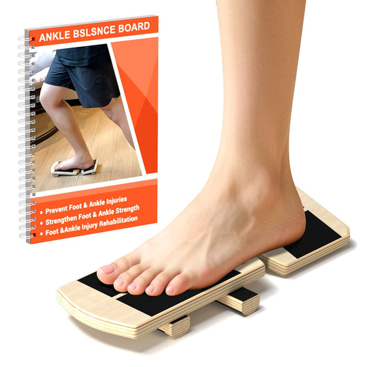 Ankle Balance Board & Ankle Strengthener - Non-Slip Axis Board Wobble Board for Physical Therapy, Fast Injury Recovery & Core Strength, 300lbs Capacity - Ideal Balance Trainer for Athletes, Seniors, Home & Gym Use