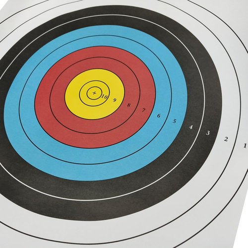 THREE ARCHERS Archery Targets Paper for Backyard Standard Target Face 40cm 10 Ring Bow and Arrow Target for Hunting & Shooting Archery Accessories for Target Practice (30pcs Archery Targets)