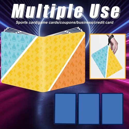4-Pocket Card Binder Compatible with PTCG Cards,TCG Cards Holder,Trading Card Games Collection Binder Case Book Fits 400 Cards with 50 Removable Sleeves