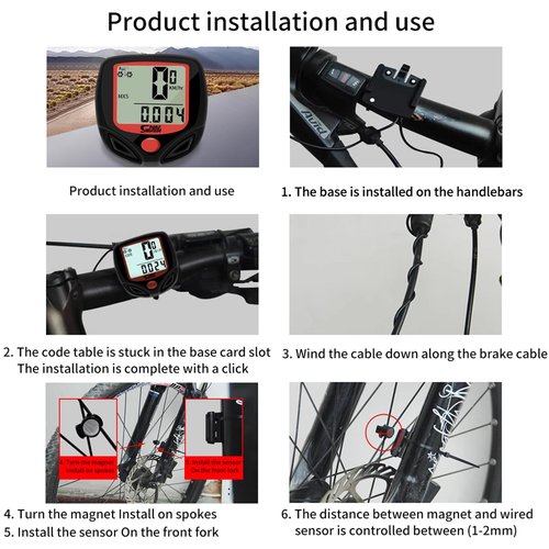 Artyea KINGMAS LCD Bicycle Bike Computer Odometer Speedometer Sd-548b
