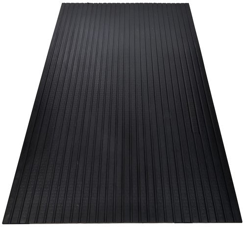 Fitvids 6 ft. x 4 ft., 3/4" Thick Heavy Duty Thick Real Rubber Mat Exercise Equipment Floor Mat for Carpets, Hardwood Floors, etc., Protect Your Floor and Machinery