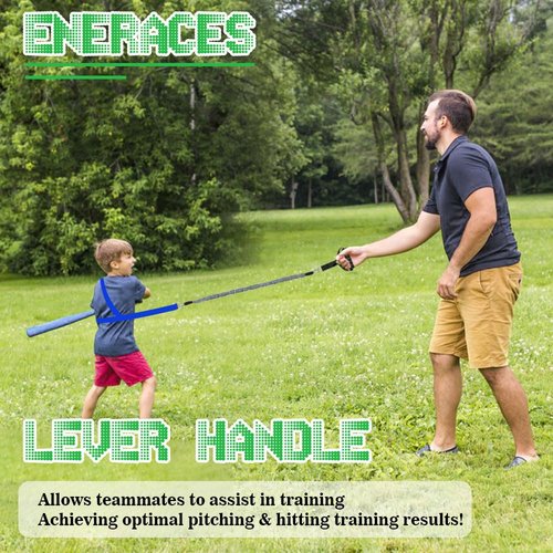 Baseball Resistance Band Training System - Core & Hip Belt for Swing Speed | Arm Strength Builder | Portable Baseball Training Equipment for Hitting & Pitching Drills