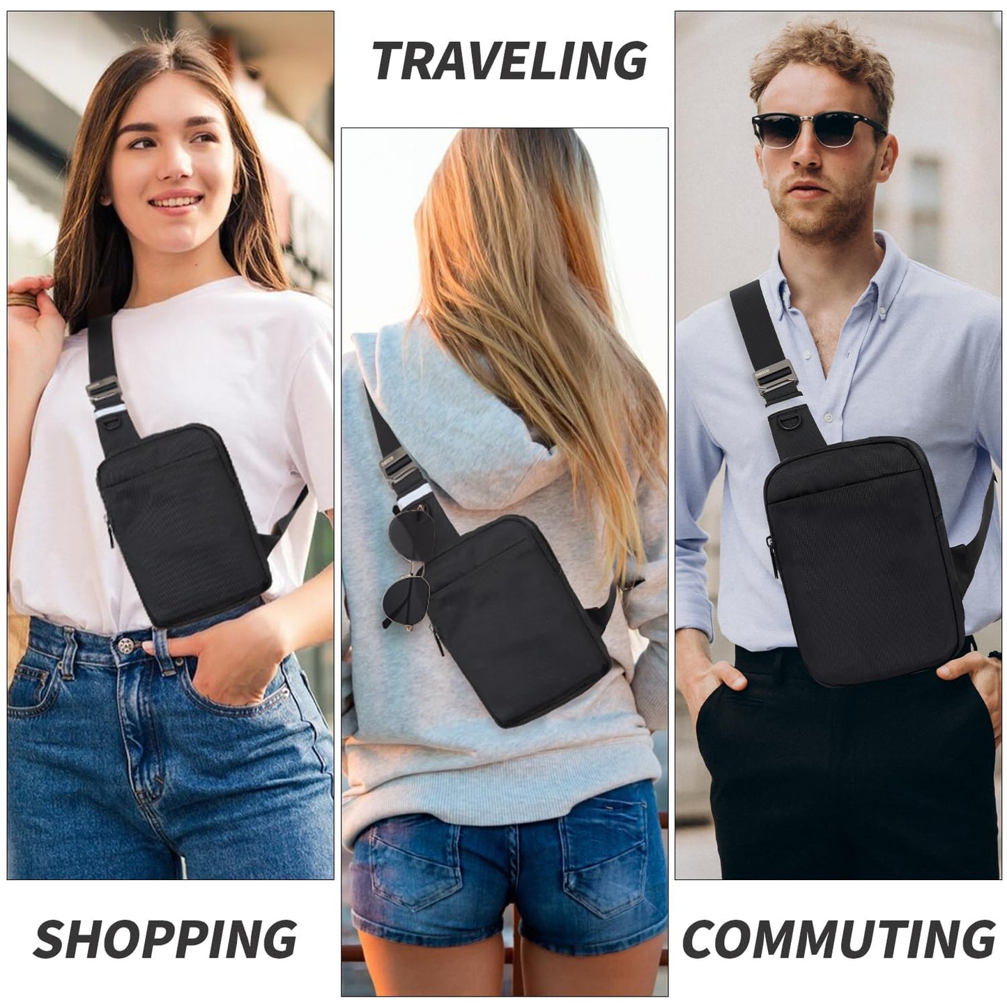 OSOCE Sling Bag, RFID Anti-Theft Lightweight