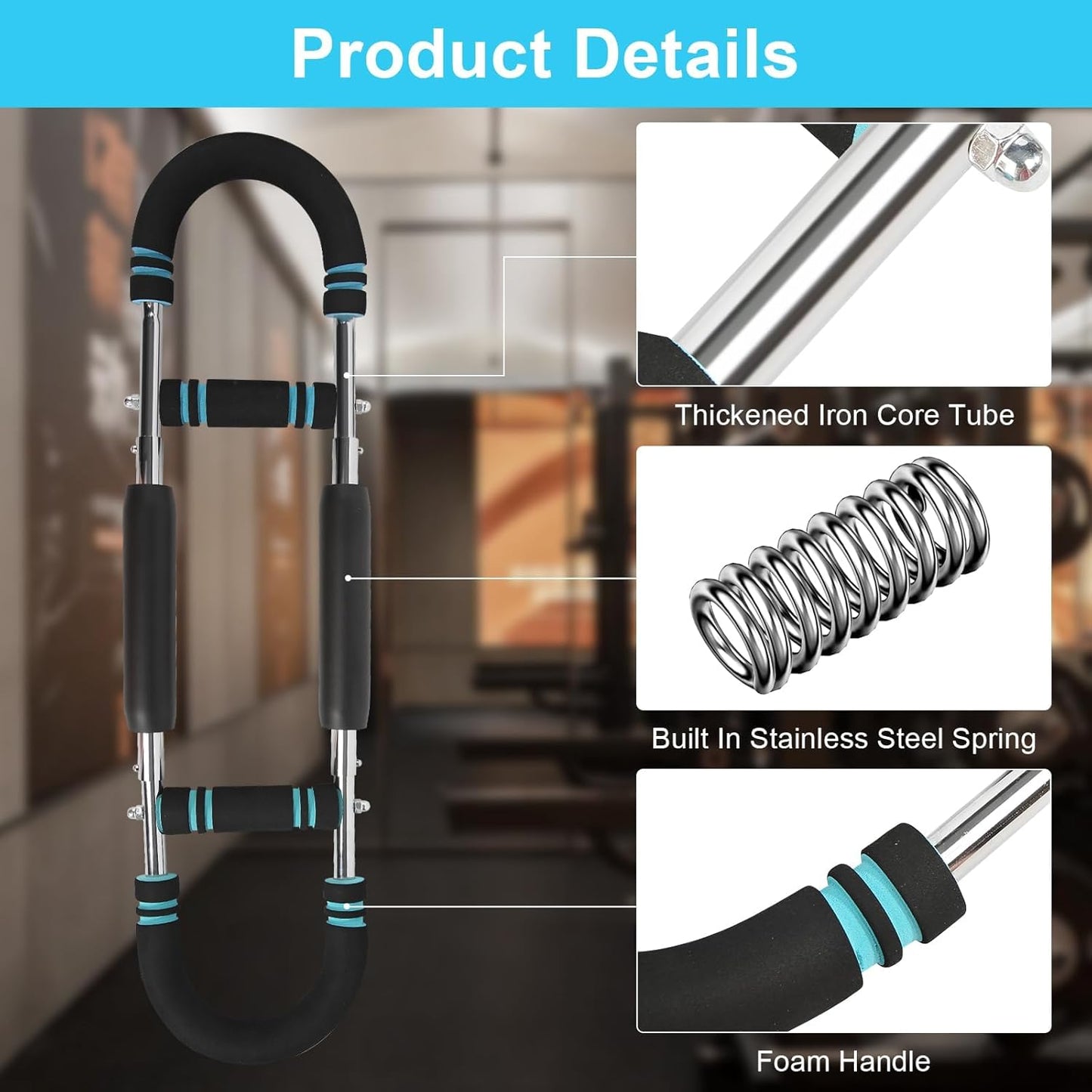2025 Pro Saker Twister Arm Trainer Adjustable Chest Workout Equipment Arm Trainer for Men and Women Shaker Twister Arm Trainer Chest Clip Muscle Arm Workout Equipment at Home Workout Equipment