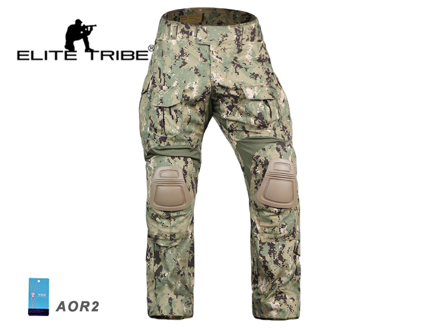 Emerson Airsoft Hunting Tactical Pants Combat Gen3 Pants with Knee Pads (US, Alpha, Medium, Regular, Regular, AOR2)