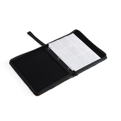 VERIDRAX Card Binder – 9 Pocket Trading Card Binder – 900 Card Zipper Album with 50 Double Sided Sleeves, PU Leather Collector Case for Standard 2.5 × 3.5 in Game & Sports Cards