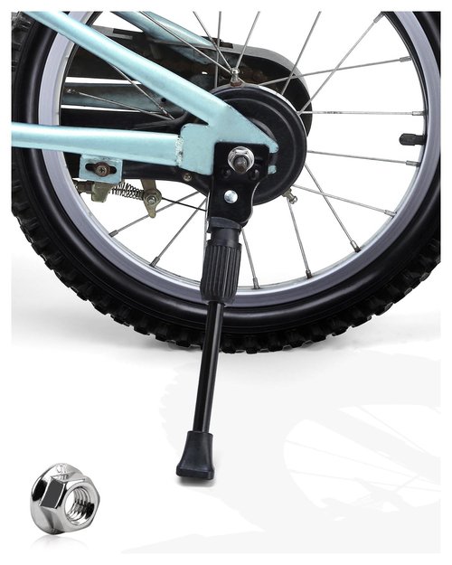 LEICHTEN Kickstand for Kids Bike for 16 Inch Wheel Bicycle, Rear Side Mount Bicycle Kick Stand Kids Bike Accessories, Black