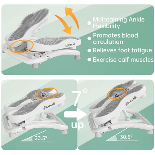 seanleecore Calf Stretcher - Slant Board Stretching for Plantar Fasciitis & Achilles Tendonitis, Feet Mobility,Under Desk Stepper Leg Exerciser with Foot Massage for Exercise& Physical Therapy