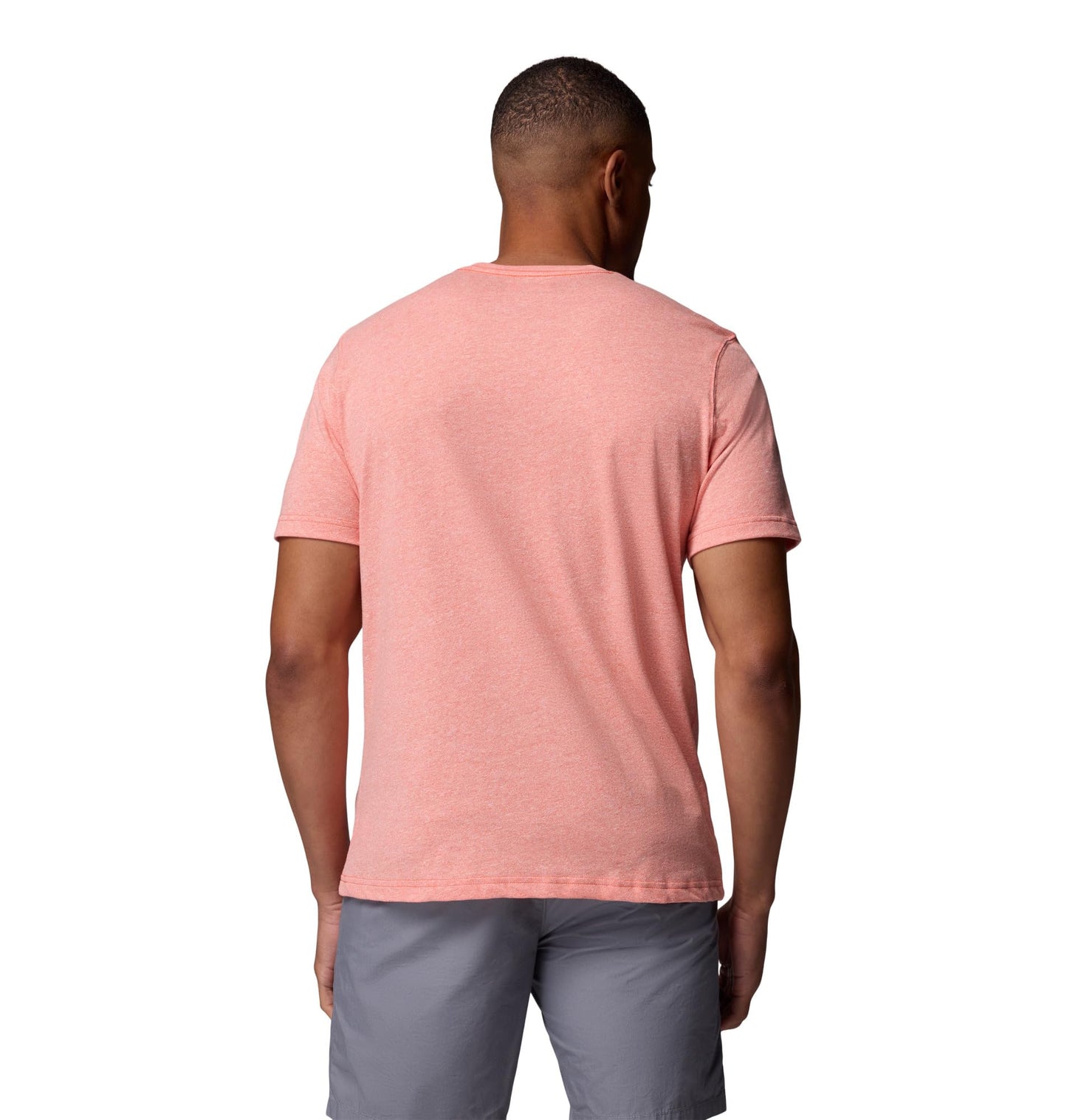 Columbia Mens Thistletown Hills Short Sleeve T-Shirt, Zing Heather, Small