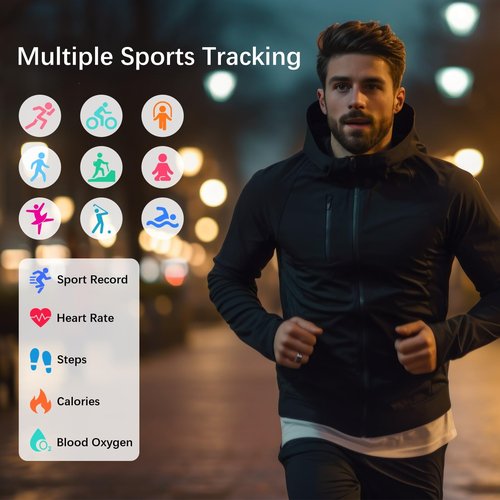 Smart Health Rings for Women Men, Fitness Tracker with Heart Rate, Blood Oxygen, HRV, Sleep Tracker, Step Tracker, No Subscription Fee, IP68 Waterproof Smart Ring for iphone & Android (Silver 10#)