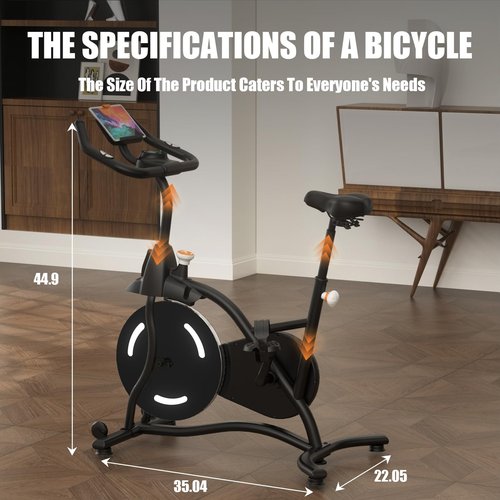 CYCLERADE Exercise Bike,Stationary Bikes for Home,Adjustable Workout Bike, Professional Exercise Bikes for Home, Efficient Workout Bike with Smartphone Mount & Digital Pulse Display