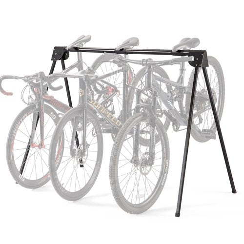 CXWXC 3 Bikes Stand Rack - Portable Bike Storage Parking Racks Indoor/Outdoor -Saddle Nose Bicycle Stand for Parking Mountain Road Hybrid Bike