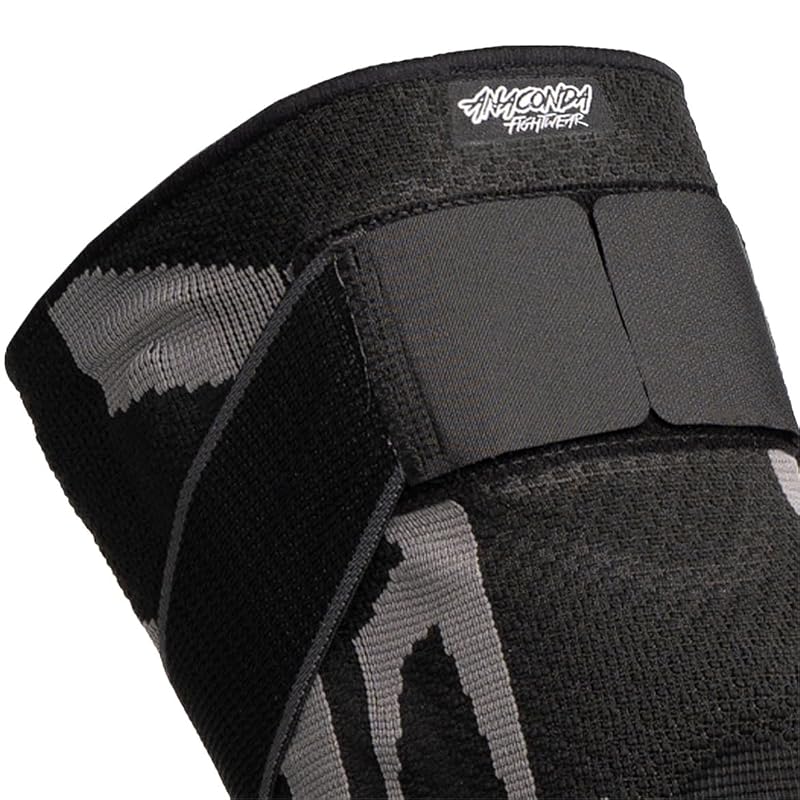 Anaconda Knee Brace with Stabilizers (Medium) - Compression Support Sleeve for Left/Right Leg, Gel Pad & Spring Stabilizers