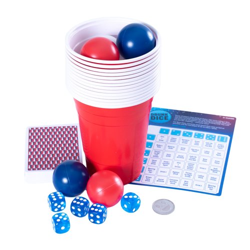 Goliath Endless Games Party Game Starter Kit ??30 Fun Drinking Games & Supplies for Adults | 2+ Players | Includes Cups, Dice, and Cards | Ages 21+