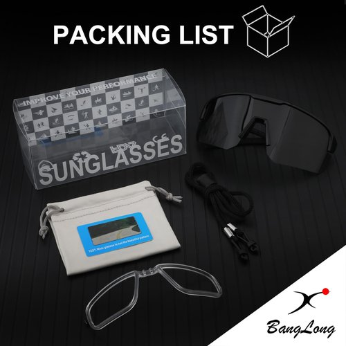 BangLong Polarized Baseball Sunglasses for Men Women UV Protection Cycling Glasses for Sports Running Bike Golf Fishing