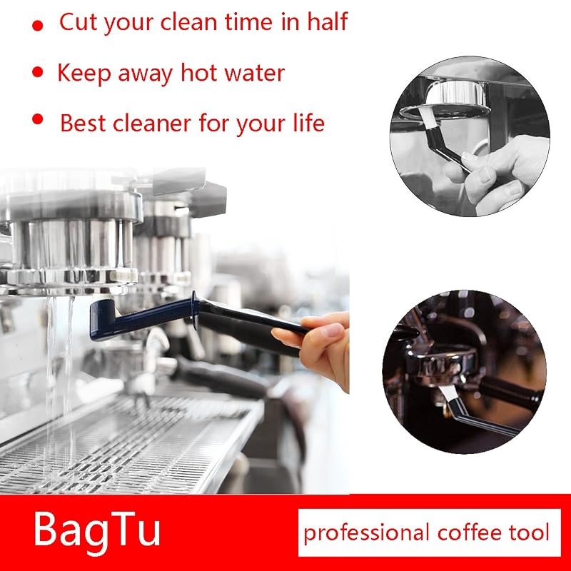 Coffee Cleaning Brush Set for Espresso Group Head with Spoon Tool – Pack of 3