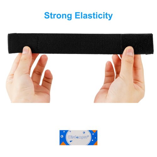 Wisdompro Duty Belt Keeper, 4 Pcs Strap Holder Hook and Loop for Security Police Military 2" - 2 1/4" Wide Belt - Black