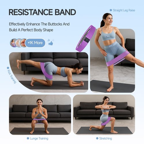 Thigh Master 35lb,Pelvic Floor Exercise,Kegel Pelvic Floor Muscle Thigh Exerciser for Women,with 2 Resistance Band,Inner Thigh Workout Equipment (Lilac Purple)