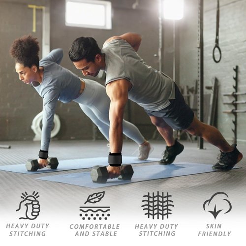 Lights Mountain Wrist Cuffs Weight Lifting Straps ??Heavy-Duty Cable Machine Attachments & Weightlifting Wrist Support for Lateral Raises, Pull Exercises & Strength Training