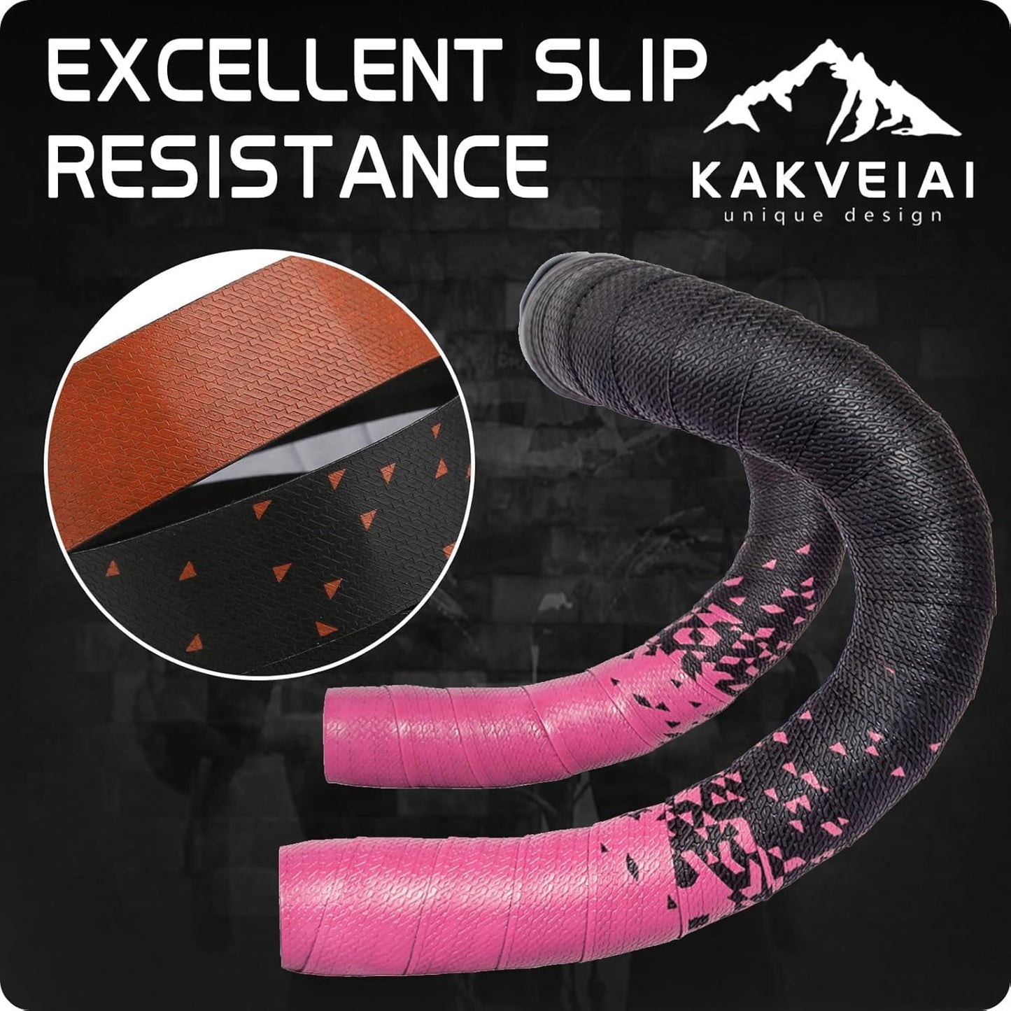 2pcs Bicycle Bar Tape, Bike Handlebar Tape, Road Bicycle Handlebar Tape, Cycling Grip Tape, with 4pcs Handlebar End Plugs, Soft Comfortable, Wear Resistant, Black