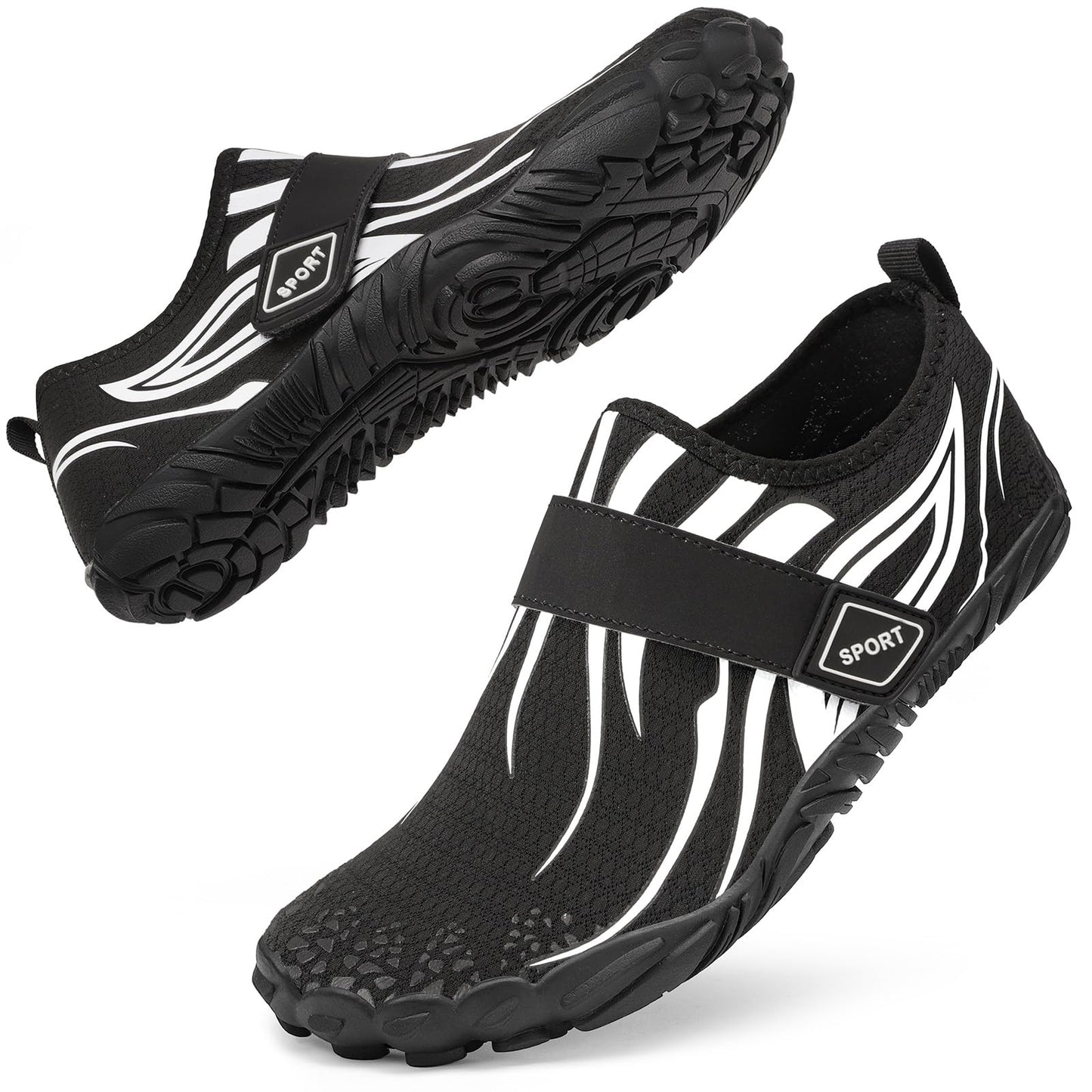 Barefoot Water Shoes Women Men Adult Hiking Swim Beach River Pool Hike Guarding Shoes Aqua Socks Protective Comfort Wide Toe Box Width Rock Climbing Vacation Outdoor 2025 New