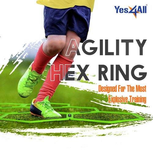 Yes4All Agility Hex Ring - Green Neon - 6 Rings