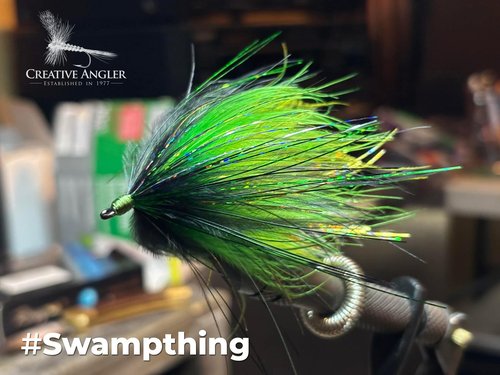 Creative Angler Strung Marabou Bird Feathers for Tying Fly Fishing Flies - Fly Tying Accessories - Perfect Choice for Tail & Wings and Easy to Tie On The Lure - Approximately 0.3 Ounces (Black)