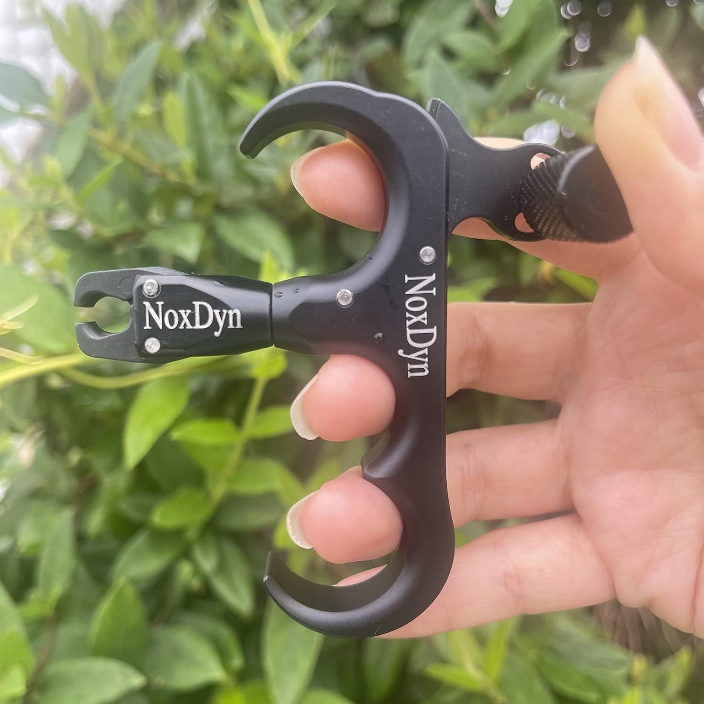NoxDyn Bow Release for Compound Bow, 3-Finger Archery Release 360° Rotatable Thumb Release for Compound Bow Black