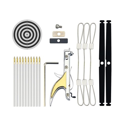Mini Archery Crossbow DIY Assembly Kit Keychain Set Right Hand Mini Crossbow Hunting Metal Material Catapult for Hunting Shooting Practice Archery Entertainment Fun