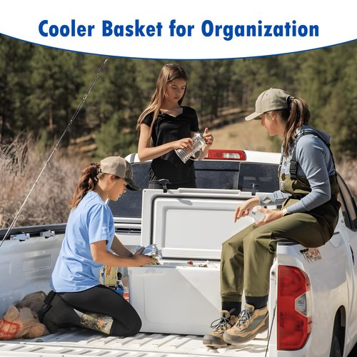 NIXOOT Cooler Basket for RTIC 52 & 72 Qt Ultra-Light Coolers, Heavy-Duty Ultra-Tough Cooler Basket Tray Insert Accessories for Organization