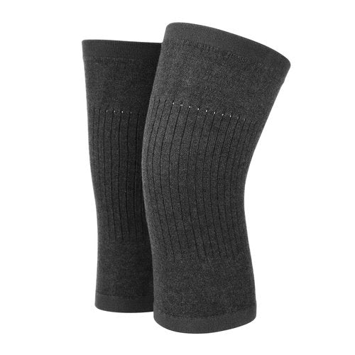 EXQUIMEUBLE 1Pair Warm Cashmere Kneelet for Winter Comfortable Kneecap Support for Women Elders Dark Grey Enhances for Outdoor Activities Joint Relief Durable Material