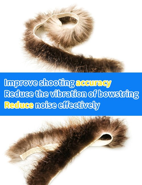 longbowmaker Archery String Silencer Recurve Bow Dampener Bow Stabilizer Beaver Balls Bowstring Silencer
