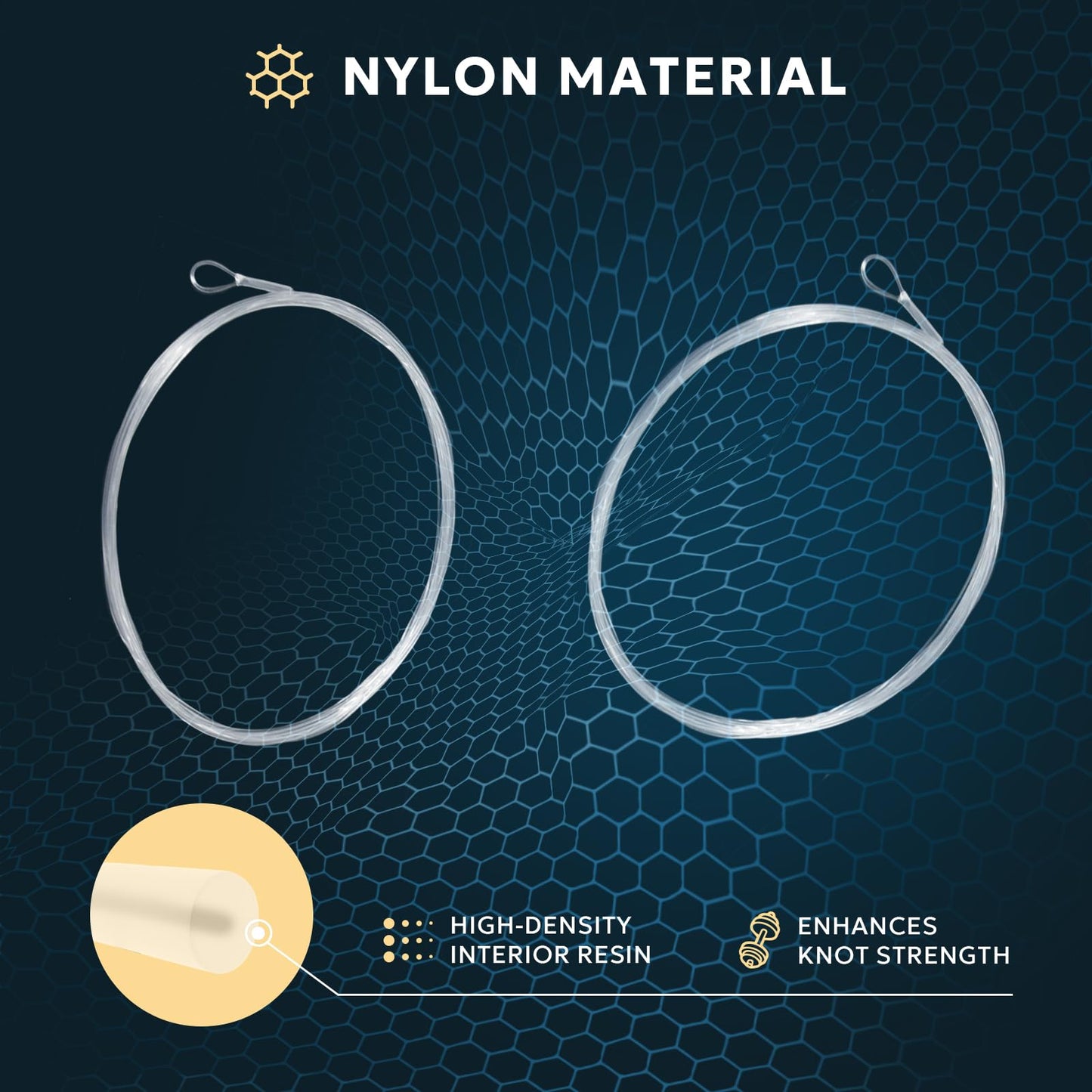 SF Welded Tapered Leader Fly Fishing with Loop Nylon 9ft Fishing Leader (2X 6 Packs)
