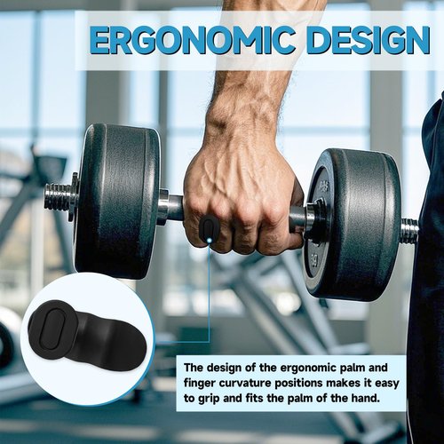 Solvora Rubber Anti-Slip Weight Lifting Grips - Thick Rubber Gym Gloves for Pull-Ups, Barbell & Dumbbell Workouts | Non-Slip Palm Protection for Strength Training (Men & Women)