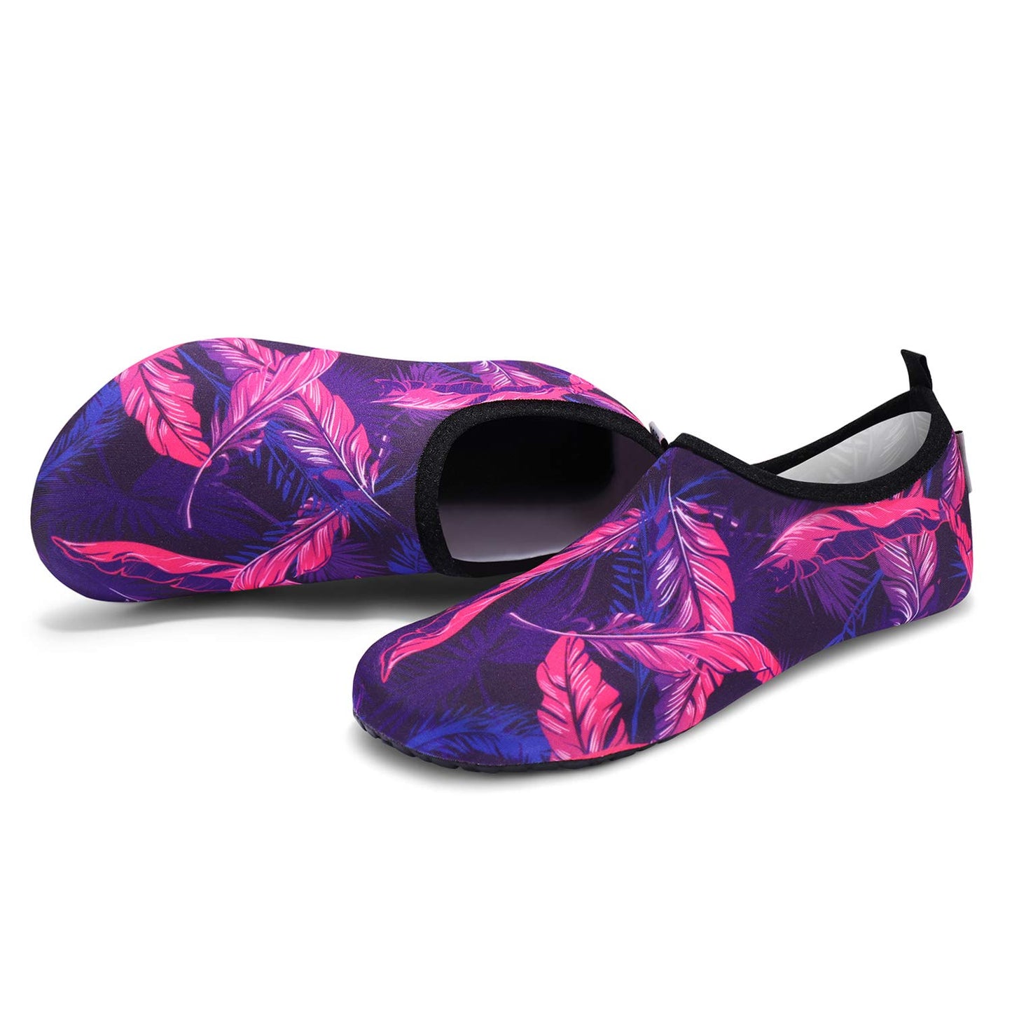 VIFUUR Water Sports Unisex Shoes Purple/Red Feather - 9-10 W US / 7.5-8.5 M US (40-41)