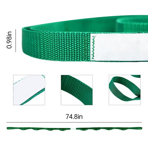 Green Multi-Loop Yoga Stretching Strap – Elastic Band for Pilates, Workout, and Flexibility Training