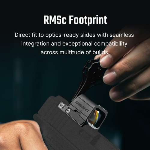 Osight SE Enclosed Micro Red Dot Sight - RMSc/K Footprint Compatible | 2 MOA Dot & 32 MOA Circle Dual Reticle System | Durable Compact Reflex Sight
