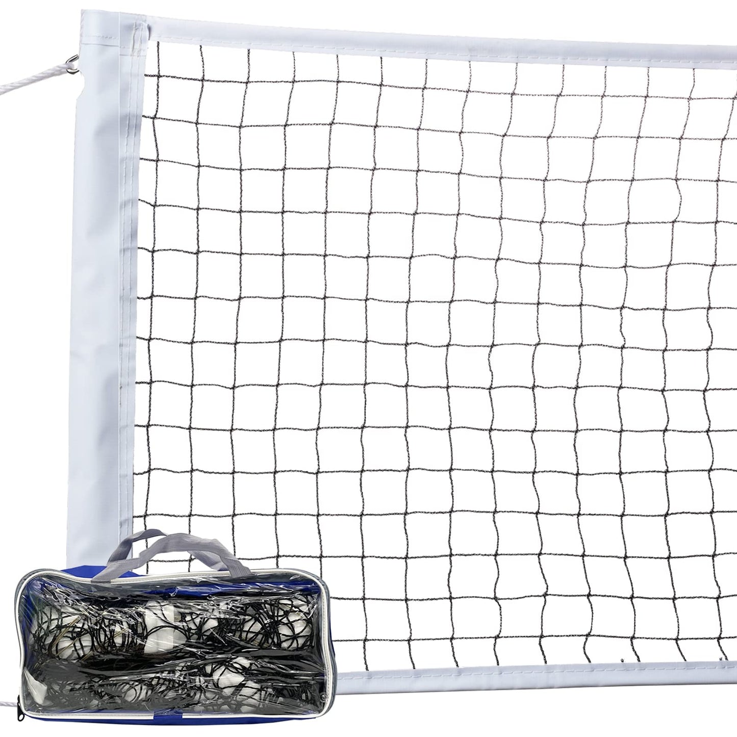 Volleyball Net Outdoor, Heavy Duty Volleyball Net for Backyard, 32 x 3 FT Professional Net with Reinforced Side Tapes for Ground Pool Sports, Portable Replacement Net for Beach (Poles Not Included)