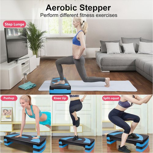 HaoKang KL KLB Sport Adjustable Exercise Workout Aerobic Stepper Step Platform Trainer