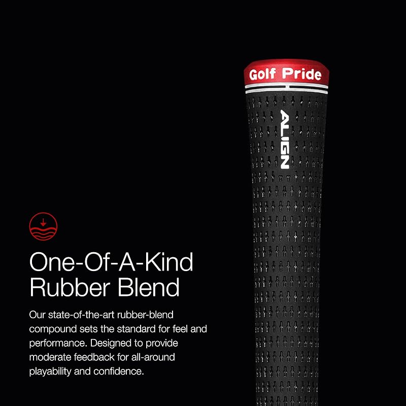 Golf Pride Tour Velvet ALIGN Golf Grip, Midsize & Standard - Variation: Standard+3-Pack
