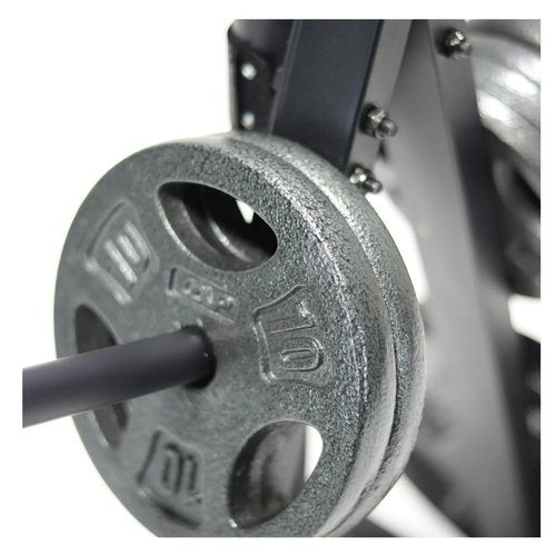 CAP Barbell Vertical Standard Weight Plate Tree Rack with Barbell Storage