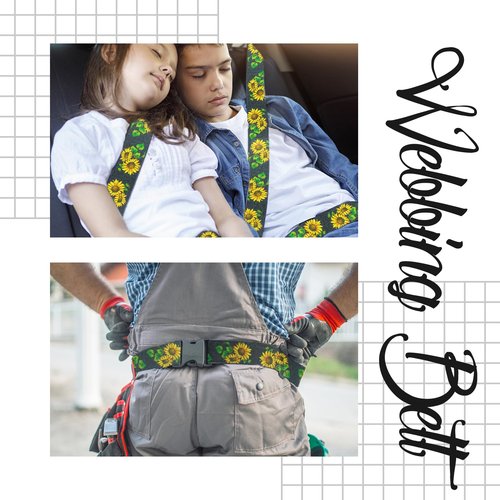Grosun 1.5 inch Patterned Nylon Webbing Belt Webbing Straps Purse Straps Backpack Straps Nylon Belt for Seatbelt, Bags, Backpacks, Luggage (A, 3.3 Yards)