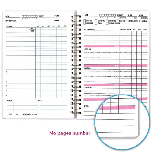 ceiba tree Food Fitness Workout Journal Weight Loss Nutrition Wellness Calorie Counter Log Diary Notebook Meal Planner Diet Exercise Training Health Tracker 6.1" x 8.5"