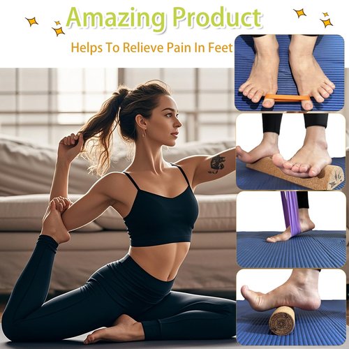 Balance Board - Cork Balancing Board, Foot Strengthener for Enhanced Foot Function, Unique Design for Balance Stability, Improve Mobility, Foot Strength, Balance Trainer - Prevent Falls (Cork-35cm)