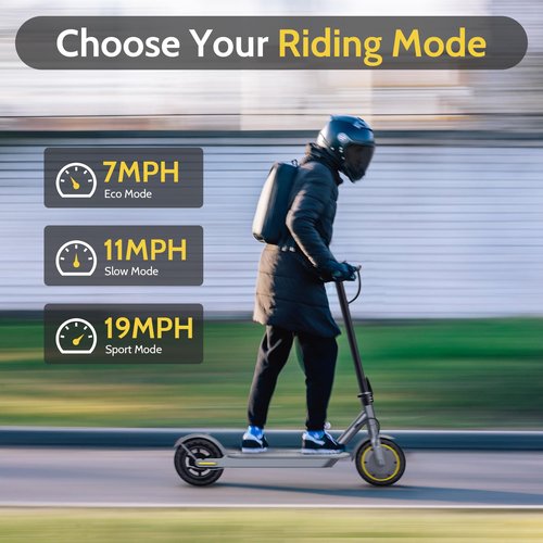 NAVIC T5 350W Electric Scooter Adults, 8.5" Solid Tires, Up to 19 MPH, and 22 Miles Long-Range, Foldable E-Scooter with App Control