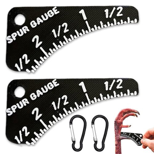 AEDNX Wild Turkey Spur Gauge,Precision Tool for Measuring Turkey Spur Length and Age Determination,Spur Gauges Tool,Turkey Hunting Accessories Gift for Hunters & Outdoor Enthusiasts (Black-2PCS)