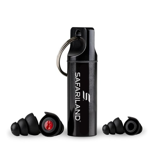 Safariland Pro Impulse Hearing Protection, In Ear Earplugs with Keychain Storage Case - Hearing Protection for Firing Range, Shooting and Hunting
