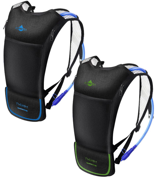 2Pack Hydration Backpack for Hiking with 2L Hydration Bladder - Lightweight Hydration Pack with Big Storage for Kids Women Men Hiking Cycling Camping Running